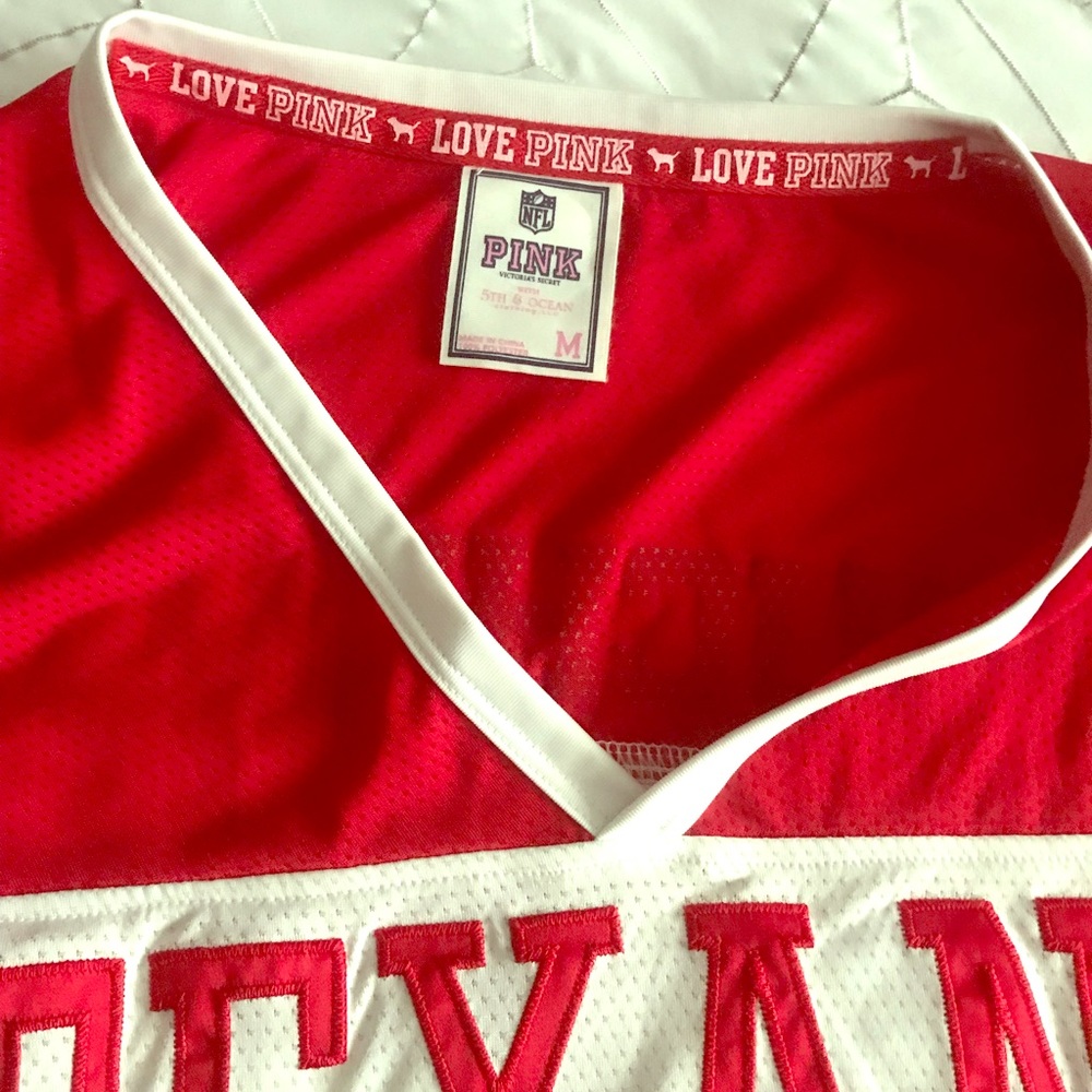 Victoria Secret Pink  Texans Crop top Jersey